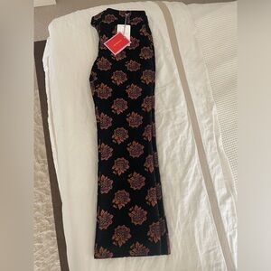LA DoubleJ Black Floral Pants